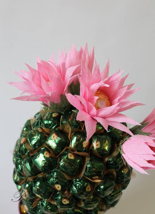 КАКТУСЫ ИЗ КОНФЕТ КАКТУСЫ ИЗ КОНФЕТ handmake