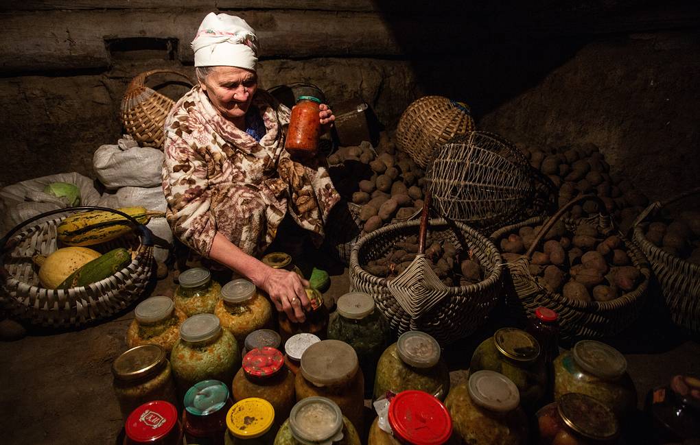 ВЦИОМ: россияне предпочитают делать заготовки из помидоров, огурцов и капусты общество,опрос,россияне
