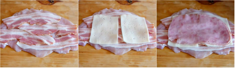 куриный рулет с начинкой