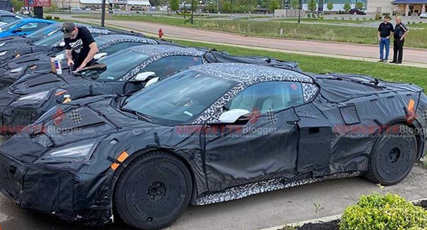 Chevrolet Corvette C8 Z06 пойман на тестах на полных оборотах мотора