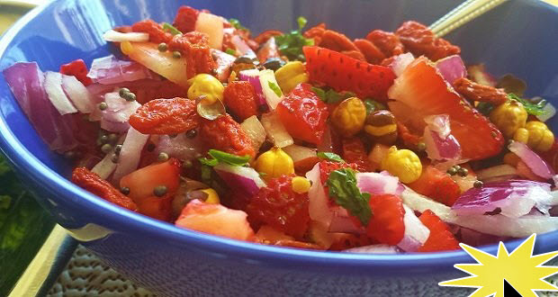 Салат из ягод годжи