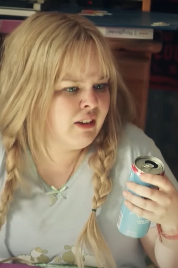 Clare drinks way too many caffeinated drinks. - Derry Girls - Netflix Promo Screenshot