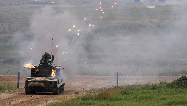 ЗПРК 2С6М1 Тунгуска на полигоне Алабино