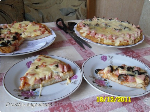 Кулинария Мастер-класс Рецепт кулинарный Пицца на раз-два на сковороде Продукты пищевые фото 9