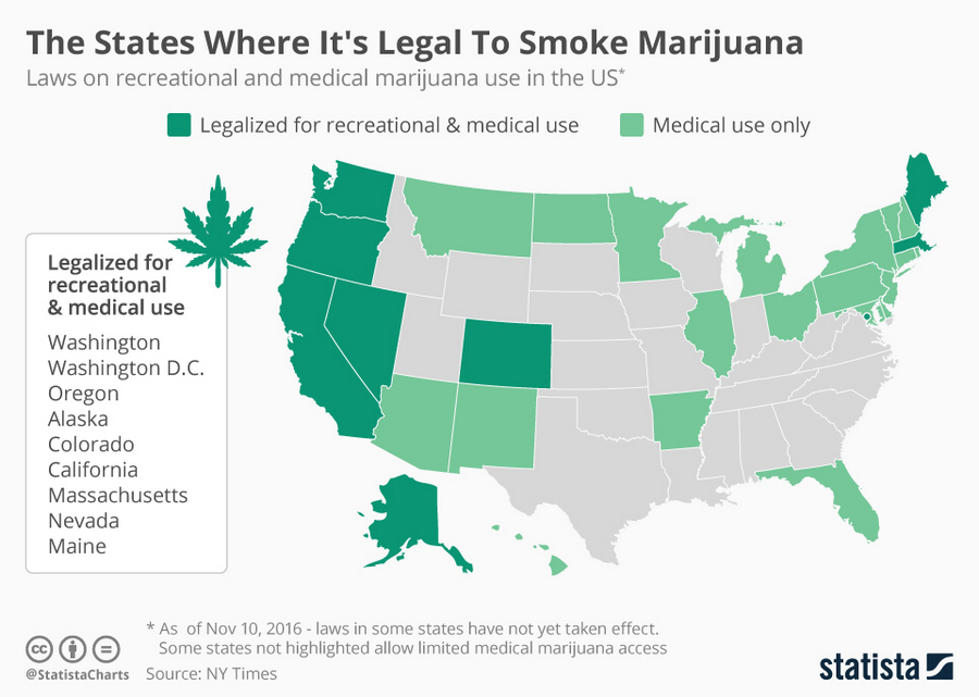 Свободная трава: где в мире легализовали марихуану, где хотят легализовать и где не сажают в тюрьму