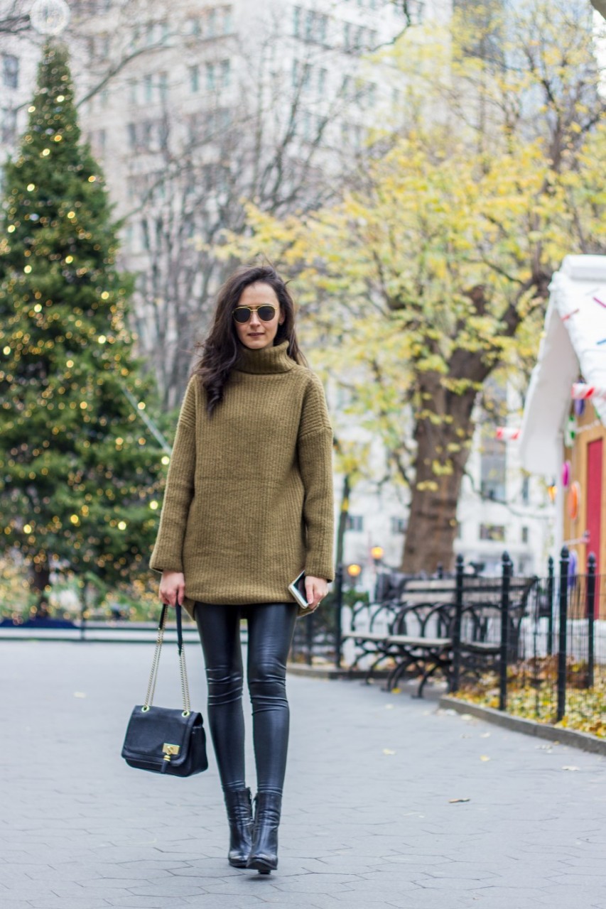 NYC Blogger: Sweater dress 4