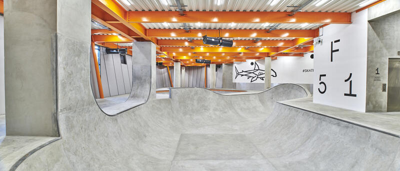 Первый в мире многоэтажный скейтпарк F51, Великобриния