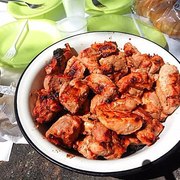 Шашлык из свинины в томатно-пряном маринаде