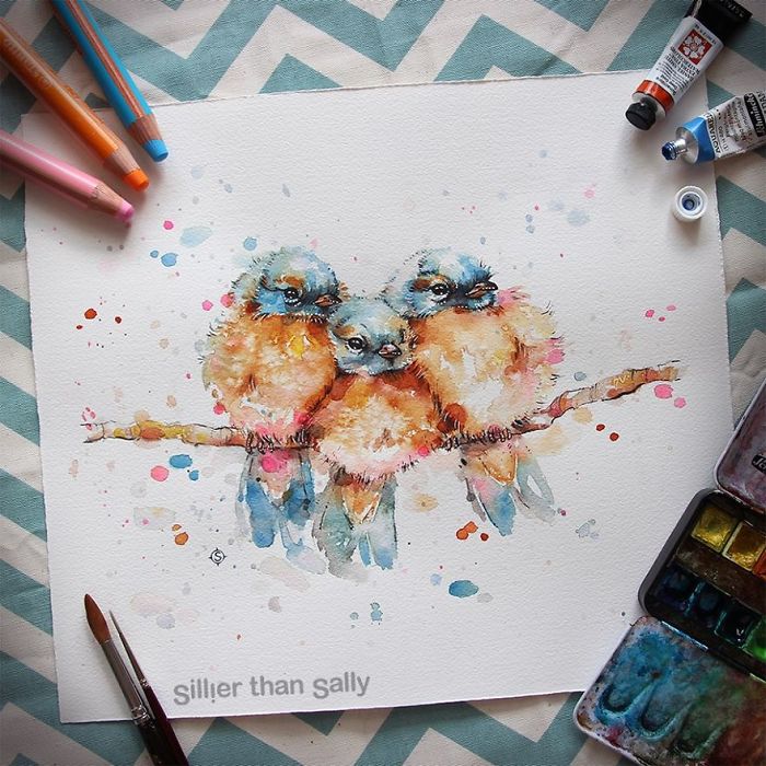 Colorful Watercolor Paintings