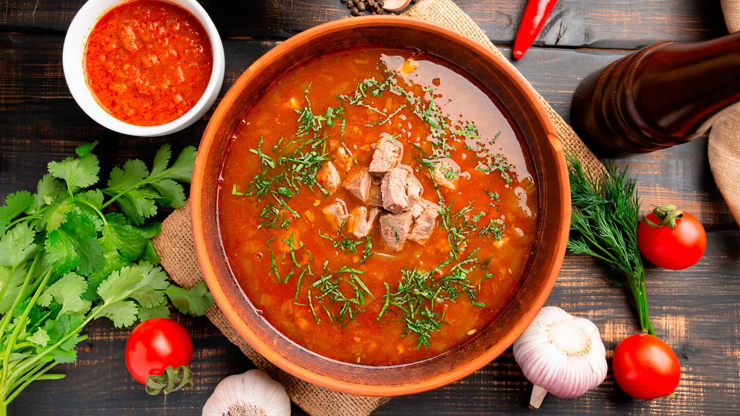 5  зимних супов: как согреваются от Грузии до Перу минут, кухни, бульон, добавить, перец, кипения, залить, блюдо, Варить, варить, следующие, снять, лПроцесс, водой, лавровый, символ, огурцы, рассол, Подавать, холодной