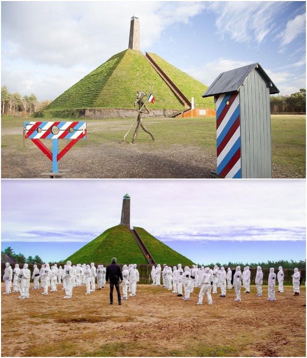 Историко-культурный комплекс Pyramid of Austerlitz превратился в туристическую достопримечательность, где частенько проходят различные массовые мероприятия (Утрехт, Нидерланды).