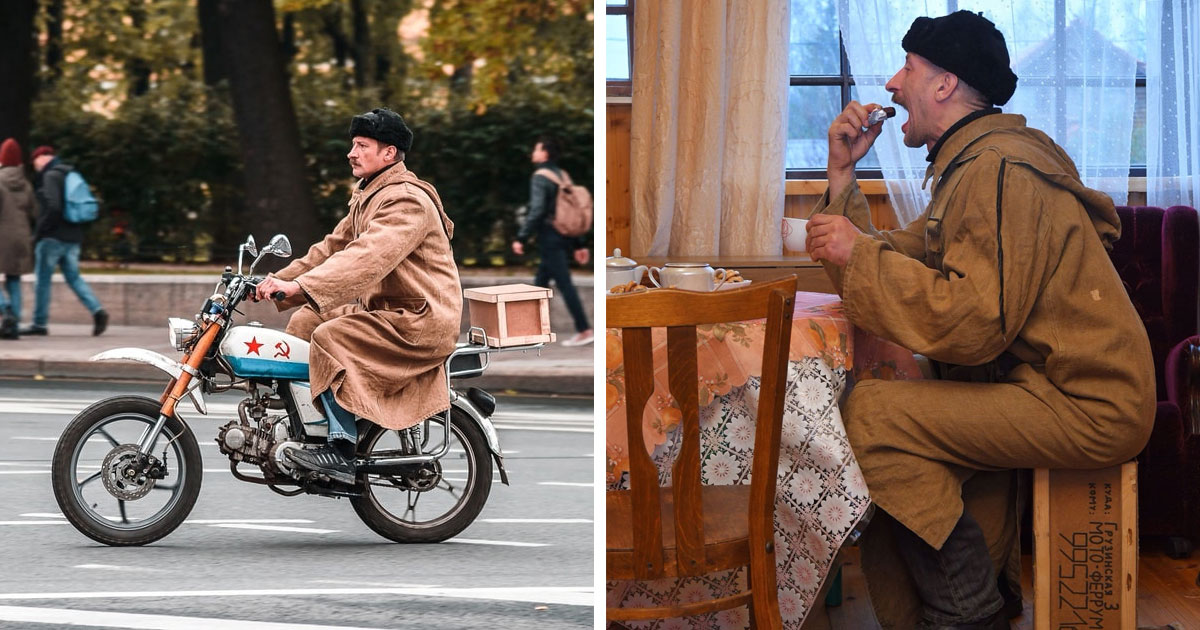 В Санкт-Петербурге нашли двойника почтальона Печкина