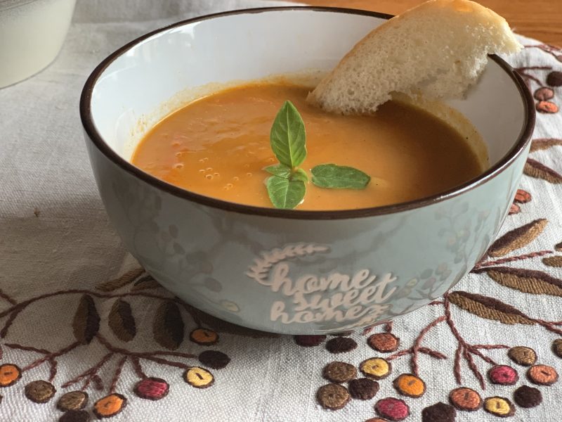 Spiced sweet potato soup recipe