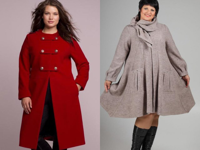 Мода для полных осень-зима 2016-2017: легкое пальто
