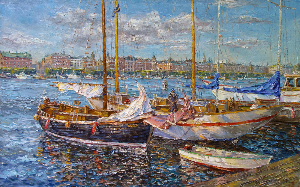  художник Колоколов Антон, Стокгольмские яхты