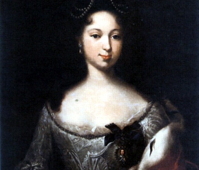 Младшая дочь Меншикова - Александра (1712-1736 гг), портрет 1723 года