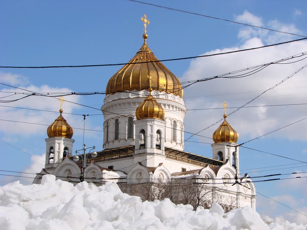 Храм христа спасителя зимой