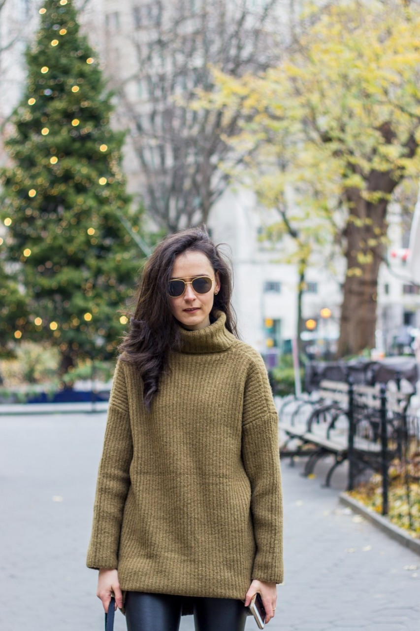 NYC Blogger: Sweater dress 3