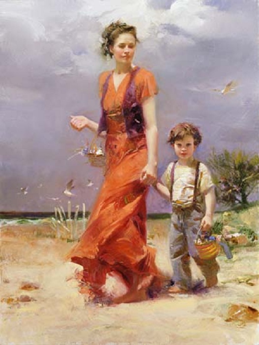 Романтическая живопись от Pino Daeni.