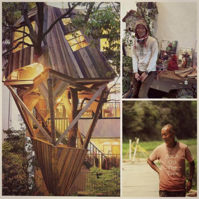 Takashi Kobayashi – уникальный мастер, создающий колоритные домики на дереве (Япония). | Фото: designmadeinjapan.com.