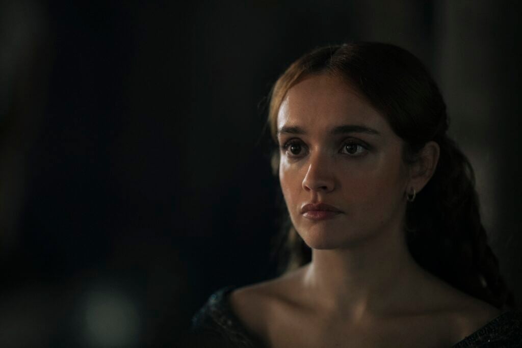 Olivia Cooke as Alicent Hightower on House of the Dragon.