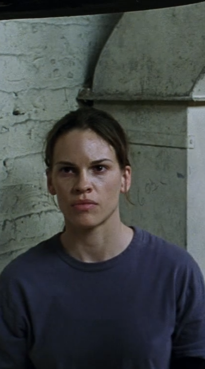 Hillary Swank as Maggie Fitzgerald in Clint Eastwood's Million Dollar Baby.