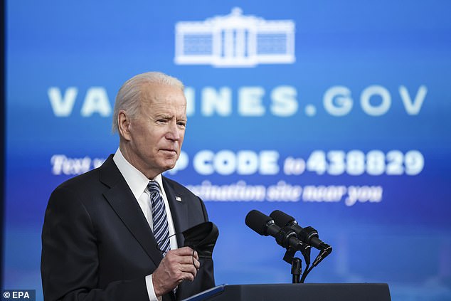 A group of more than 120 retired military officers have written President Joe Biden (pictured Wednesday) to tell him his election was less than legitimate