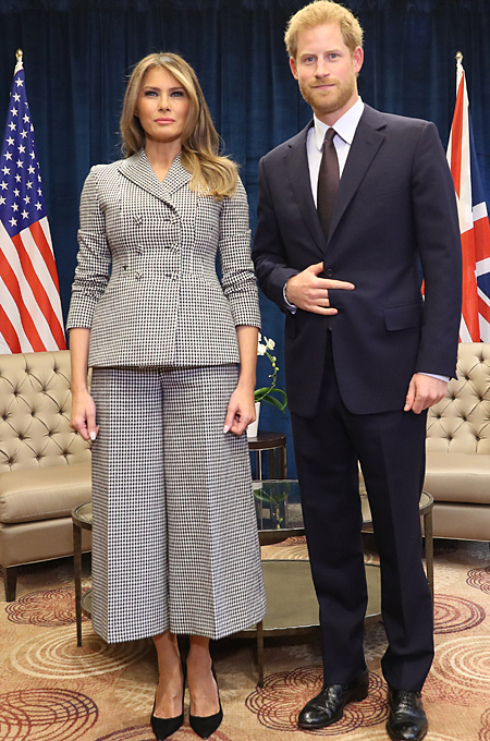 Мелания Трамп впервые встретилась с принцем Гарри