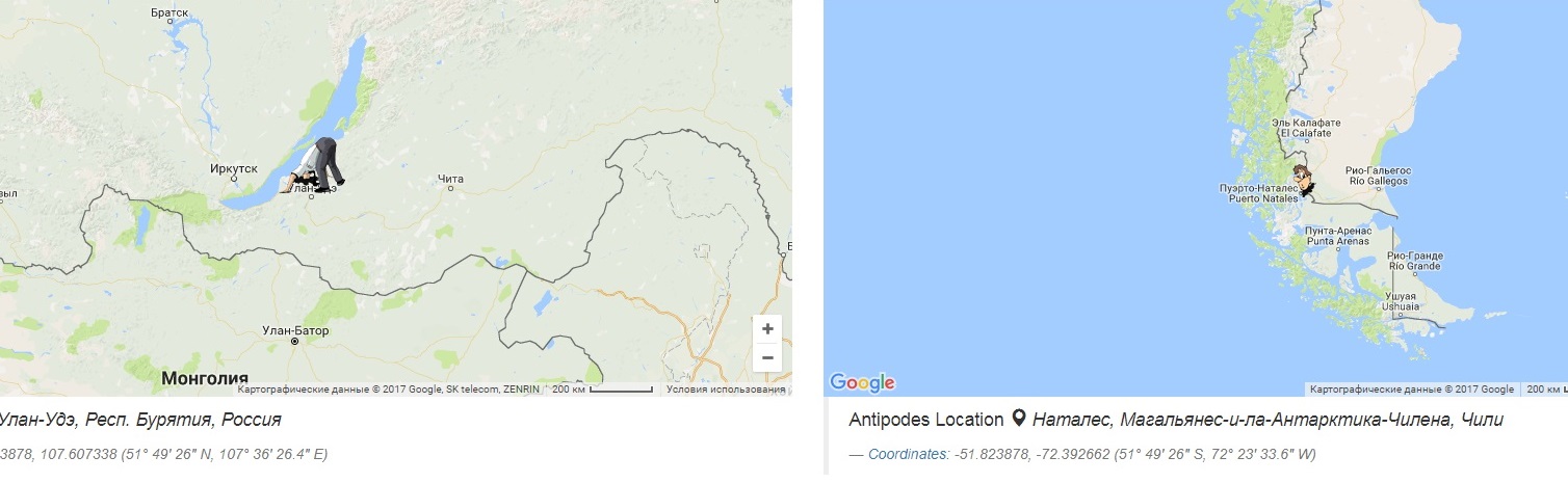 Появилась интерактивная карта, которая покажет, где окажешься, если прокопаешь туннель сквозь Землю