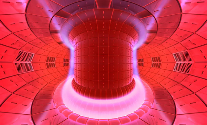 Плазму внутри термоядерного реактора впервые сняли на камеру. Температура вещества в 10 раз горячее ядра Солнца
