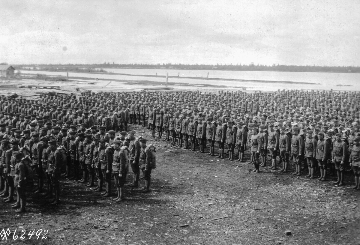 Американские войска перед отправкой домой в июне 1919 года. US National Archive