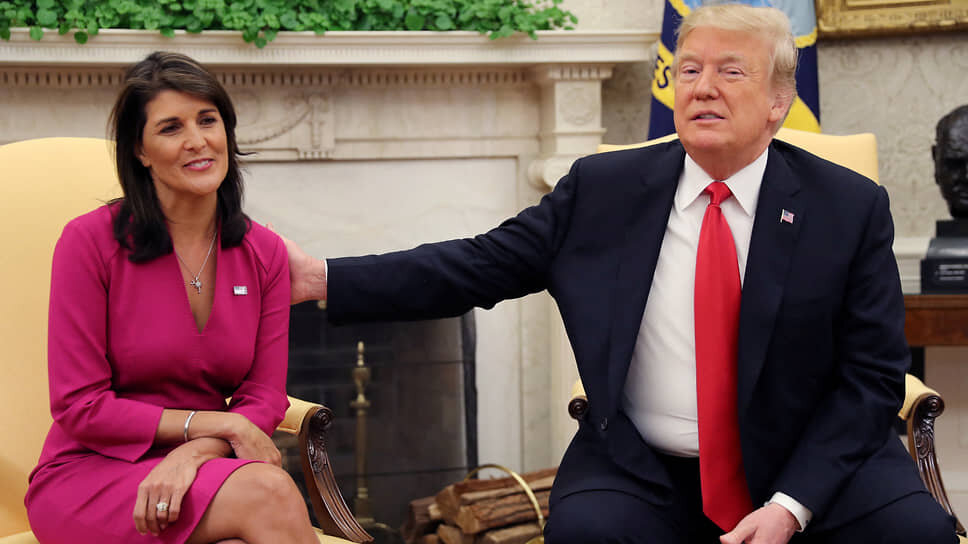 Фото: Jonathan Ernst/File Photo / Reuters????Экс-президент США Дональд Трамп и экс-постпред страны при ООН Никки Хейли