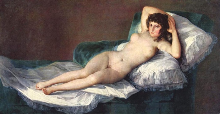Маха обнаженная. Франсиско Гойя, 1795-1800 гг. | Фото: mtdata.ru.