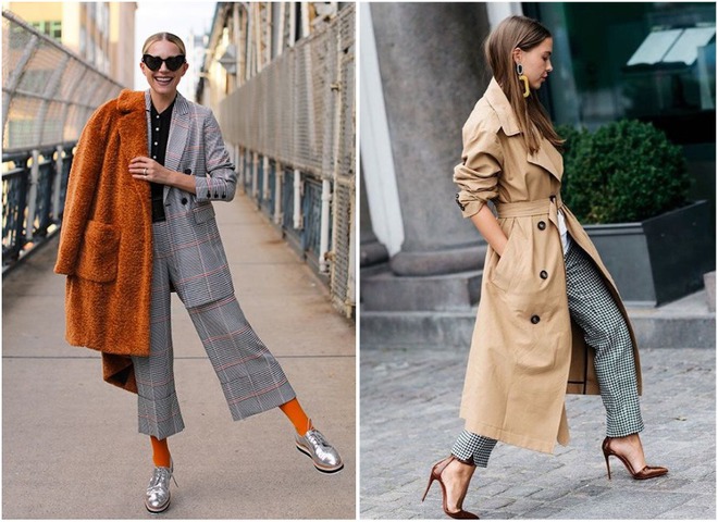 Клетка, кожа и шерсть: модные пальто на осень 2019
