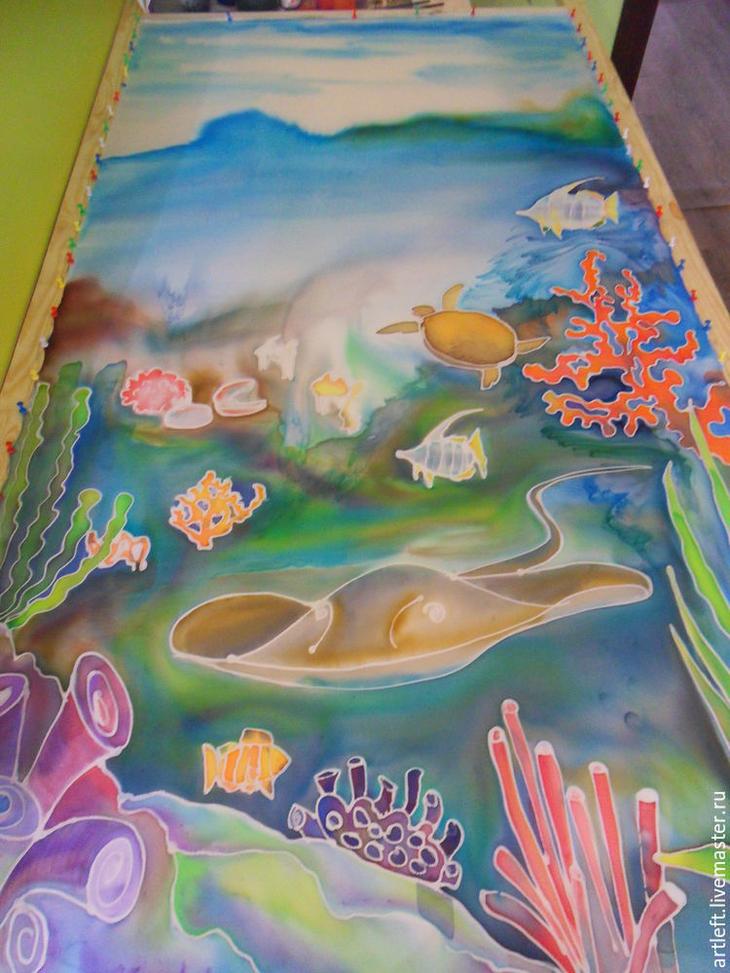 Создаем парео-трансформер в технике холодный батик парео