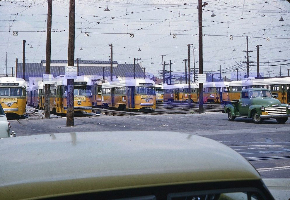 Трамвайное депо в Лос-Анджелесе
