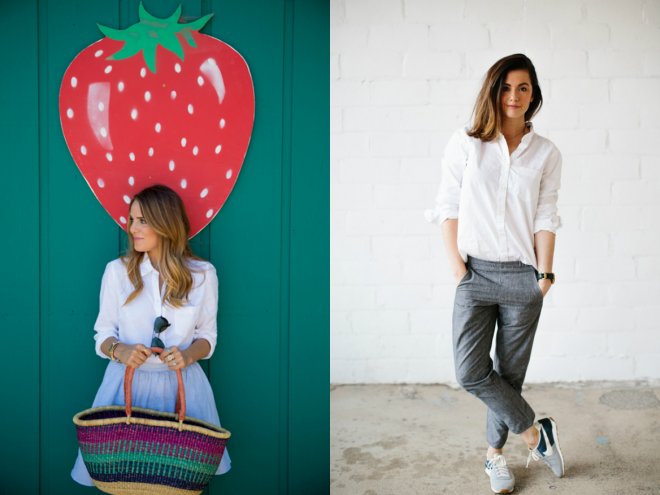 theeverygirl.com: Белая рубашка