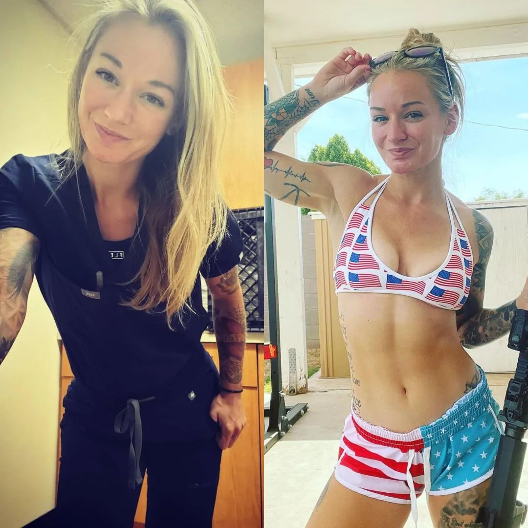 Красивые девушки в униформе и без неё