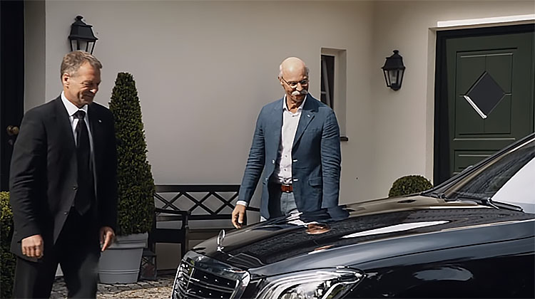BMW очень круто поздравили директора Mercedes с выходом на пенсию bmw,mercedes,реклама,троллинг 80 lvl