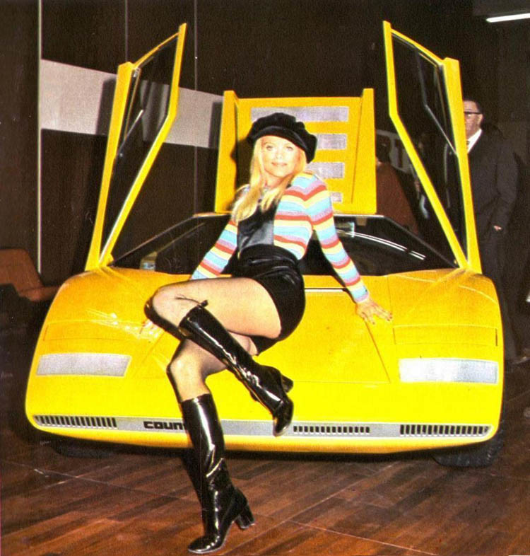 Винтажные фото космической эпохи суперкаров 60-70х годов в паре с красотками авто, девушки, история