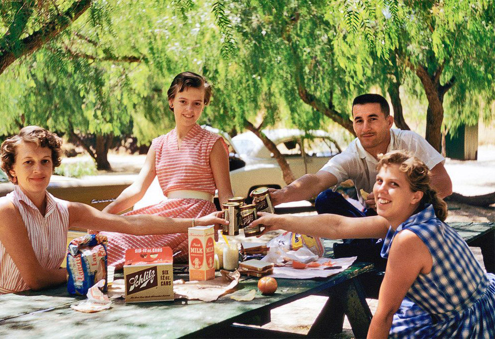 Пикник в Калифорнии, 1959 год.