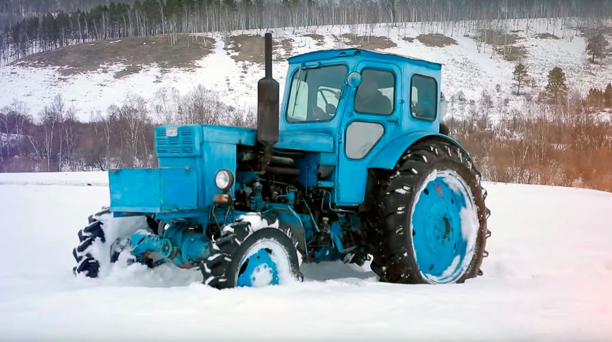 Советский трактор Т-40. Просто и надёжно. Тест-драйв в Сибири видео,Россия