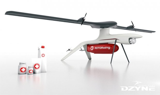 Беспилотник ROTORwing: когда самолетные крылья превращаются в лопасти Беспилотник ROTORwing: когда самолетные крылья превращаются в лопасти техника,технологии