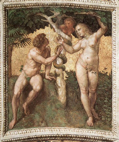 Рафаэль. Адам и Ева. 1509-11