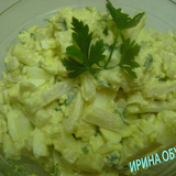 Салат из кальмаров с плавленым сыром