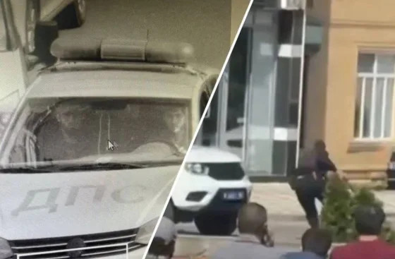 Нападение на сотрудников ДПС в Махачкале