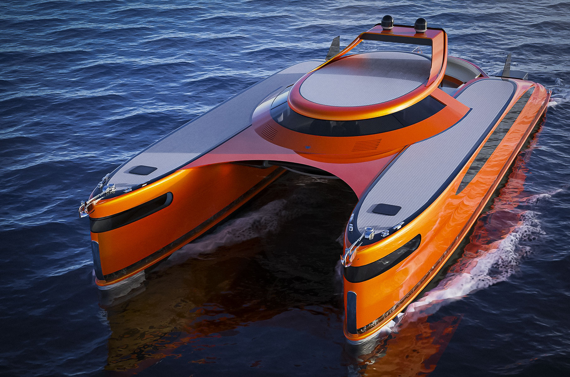 Посмотрите на 25-метровый катамаран-амфибию с Tesla на борту за 30 миллионов долларов Посмотрите на 25-метровый катамаран-амфибию с Tesla на борту за 30 миллионов долларов Новости