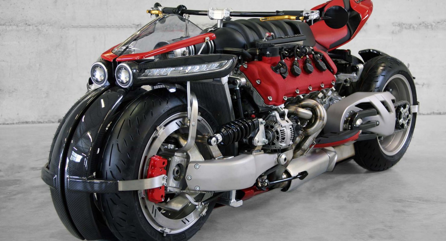 LM 847: безумный мотоцикл с мотором V8 от Maserati Мото