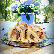 Молдавская вертута с яблоками, орехами и корицей