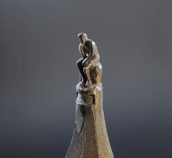 Поразительные скульптуры из карандашных грифелей